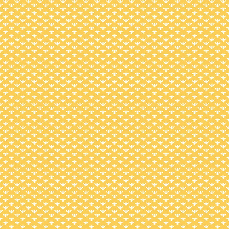 Local Honey Quilt Fabric - Bee Dot in Sunshine Yellow - 90663-50