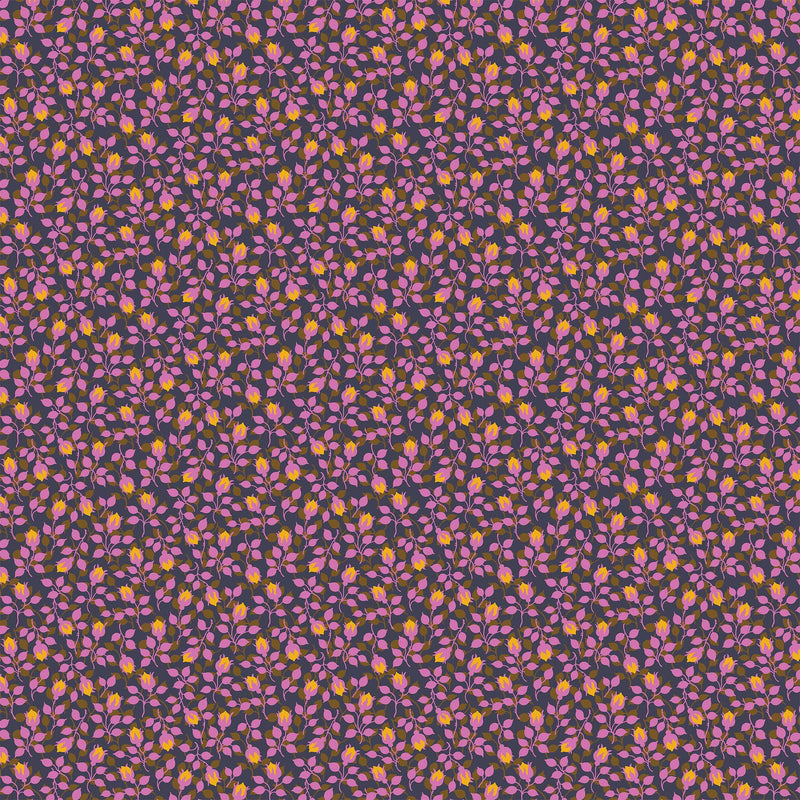 Local Honey Quilt Fabric - Rosebud in Violet Purple - 90662-80