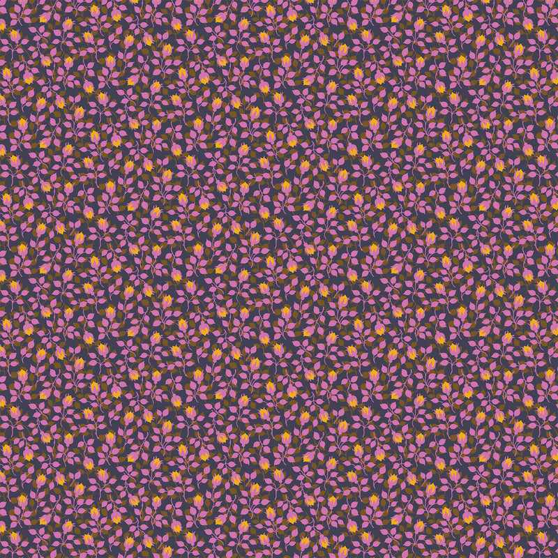Local Honey Quilt Fabric - Rosebud in Violet Purple - 90662-80