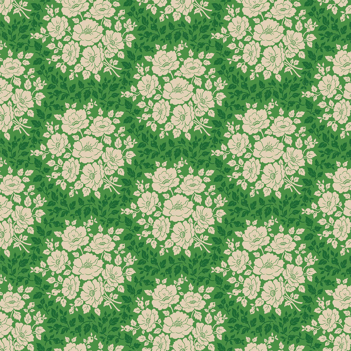 Local Honey Quilt Fabric - Morning Bloom on Clover Green - 90659-72