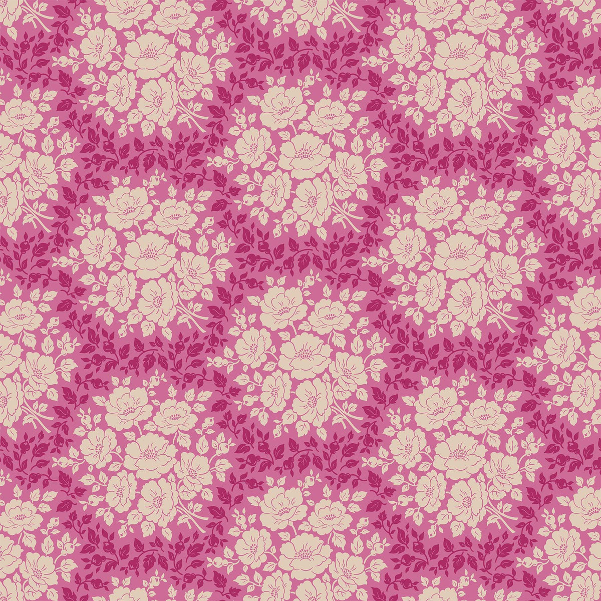 Local Honey Quilt Fabric - Morning Bloom on Violet Purple/Pink - 90659-28