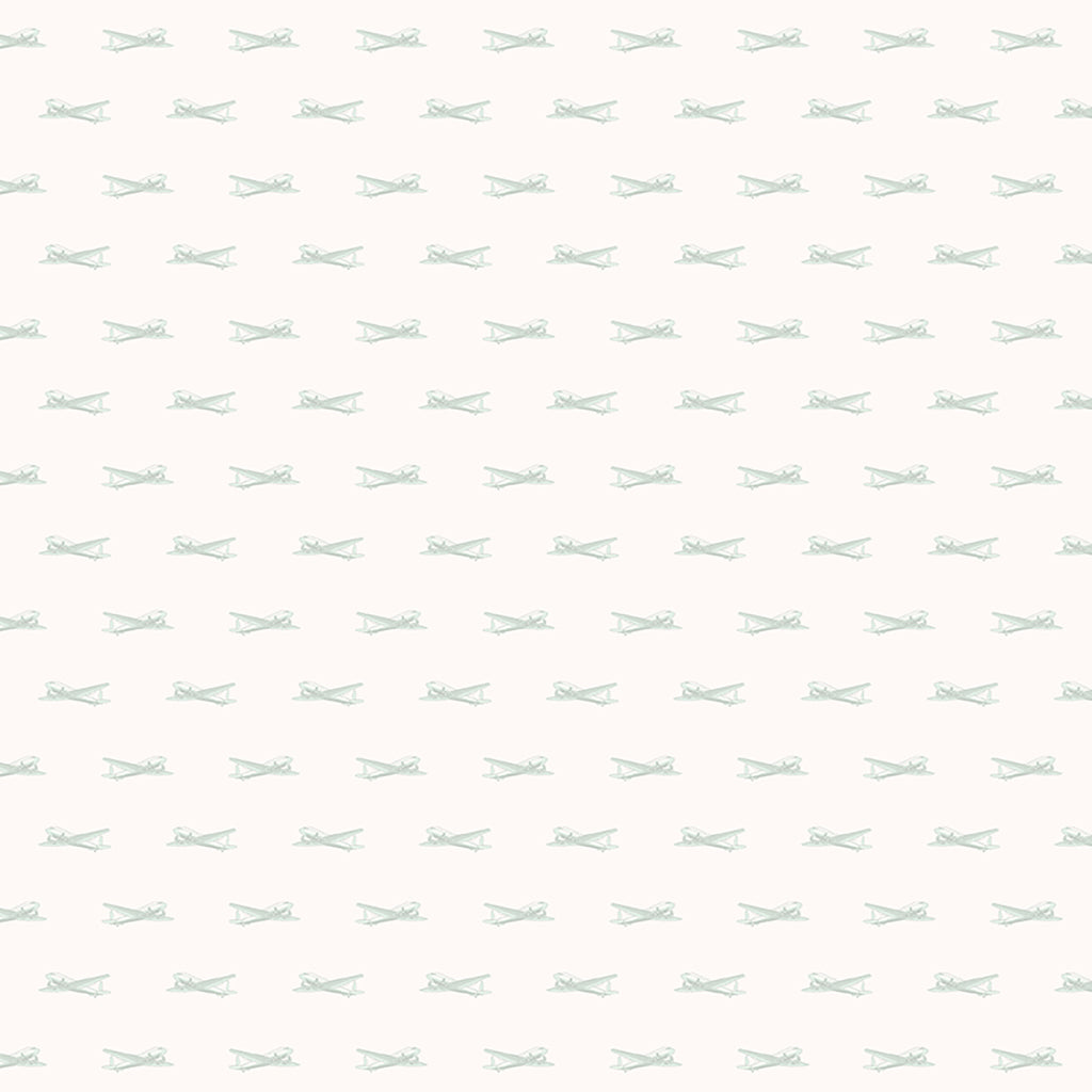 Low Key Quilt Fabric - Airplanes in Cream -  Y3484-2