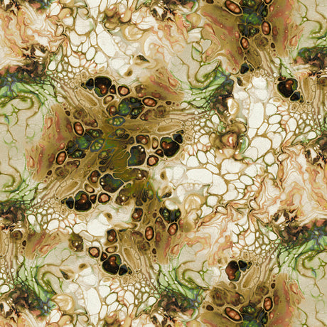 Luminous Quilt Fabric - Fizz in Brown - 1649-28715-A