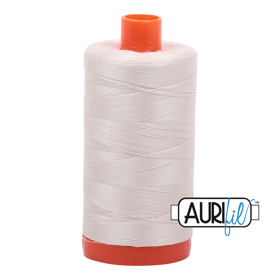 Aurifil 50 wt cotton thread, 1300m, Aluminum (2615)