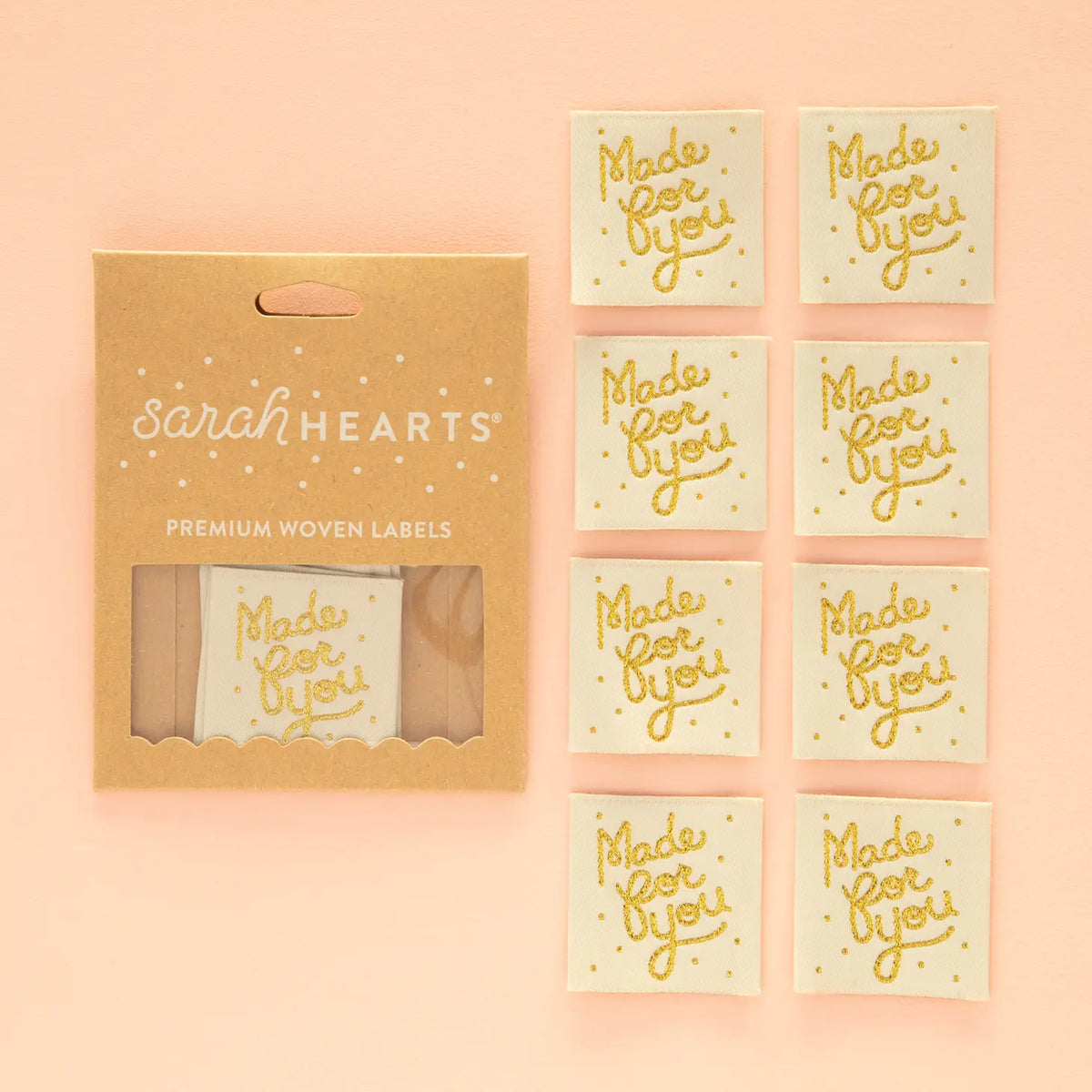 Made For You Woven Labels from Sarah Hearts - LP144