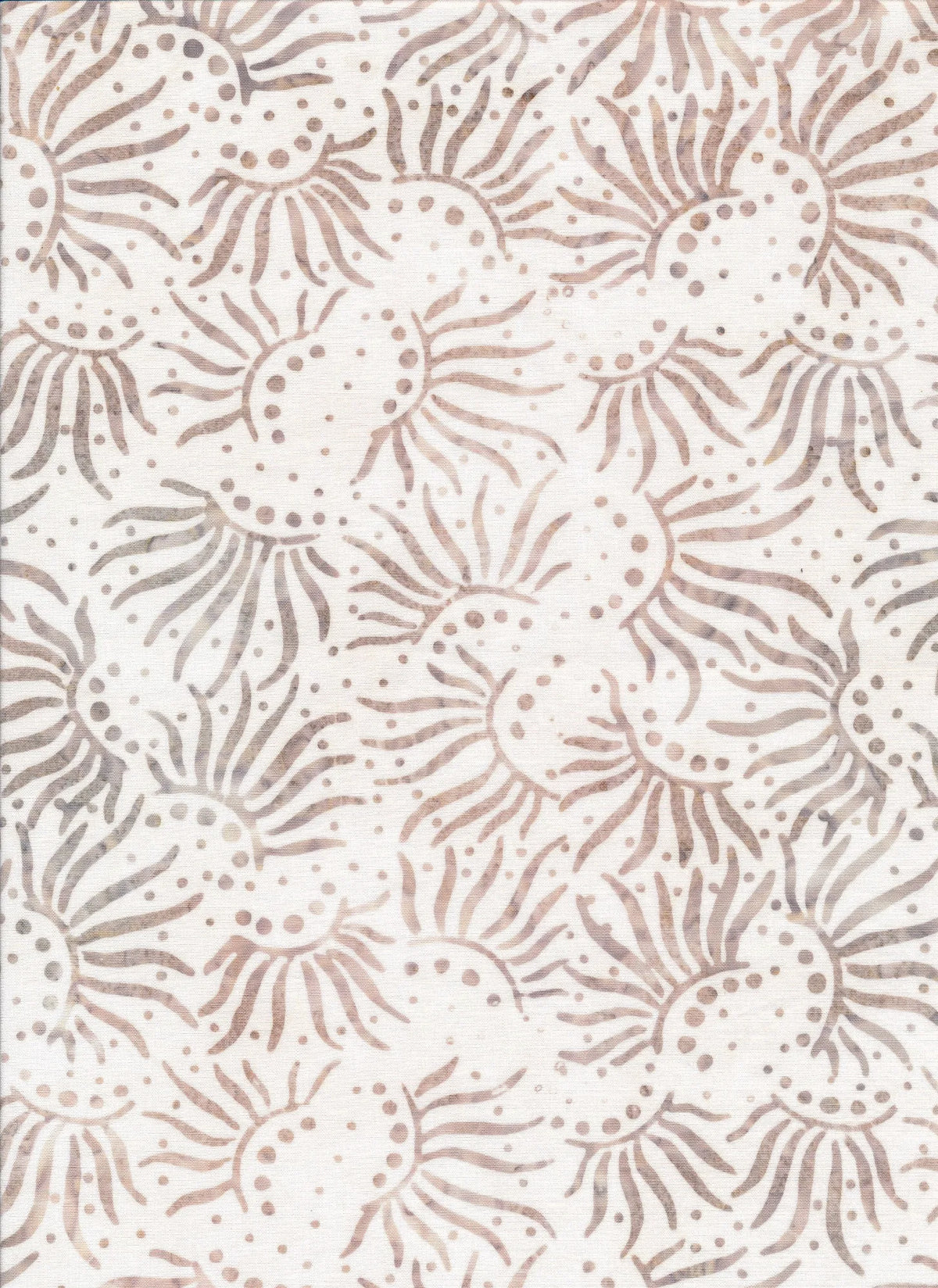 Majestic Batiks Quilt Fabric - Hazel Sunbeams in Cream/Tan - HAZEL 200