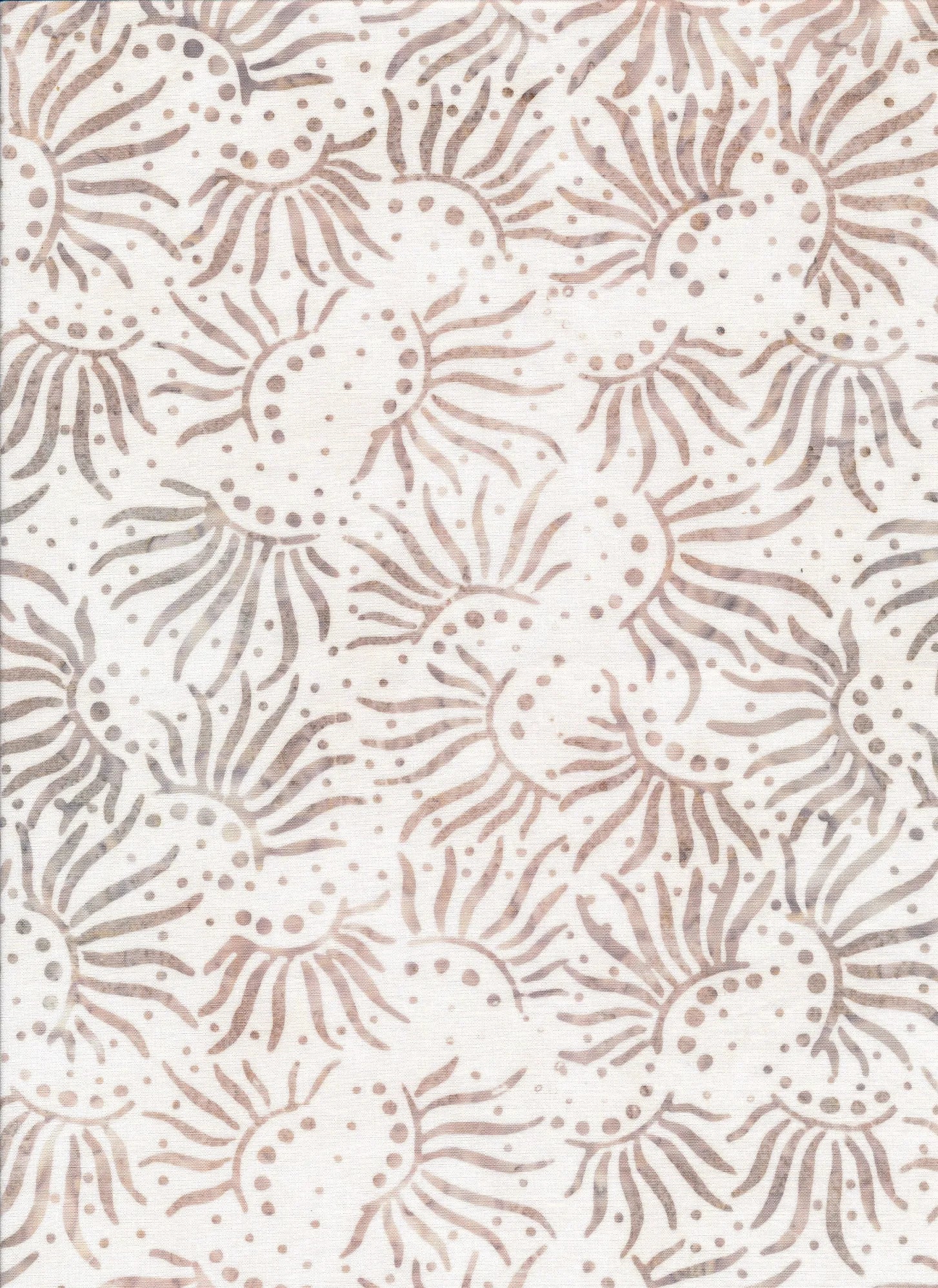 Majestic Batiks Quilt Fabric - Hazel Sunbeams in Cream/Tan - HAZEL 200