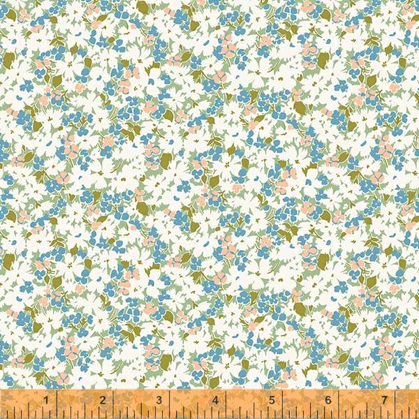 Meadow Quilt Fabric - Gather Packed Floral in Sage Green/Multi - 53141-7