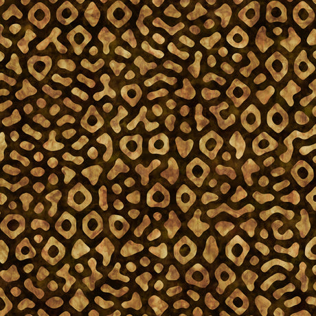 Meow Quilt Fabric - Animal Spots in Brown - 1649 29185 A