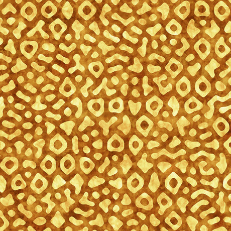 Meow Quilt Fabric - Animal Spots in Tan/Gold - 1649 29185 S