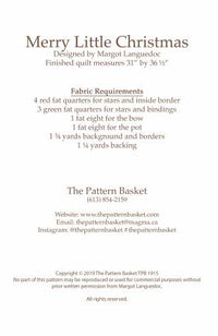 Merry Little Christmas Quilt Pattern - TPB1915