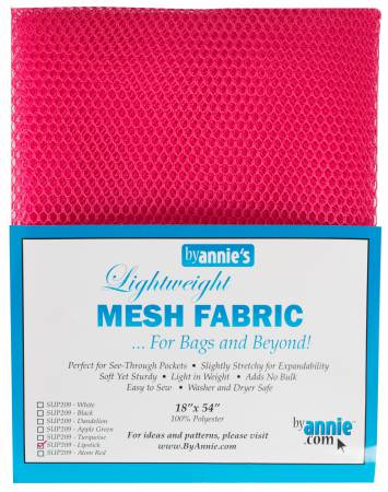 Mesh - Lightweight ByAnnie, 18 in x 54 in - Lipstick Pink - SUP209-LIP