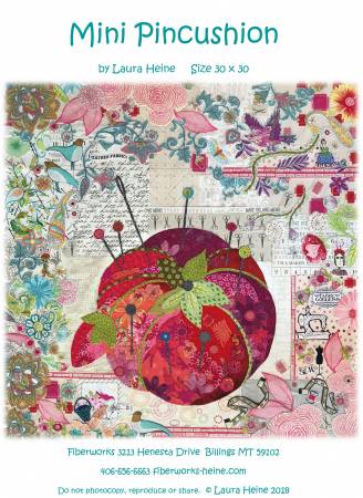 Mini Pincushion Collage Quilt Pattern by Laura Heine - LHFWMINIPIN