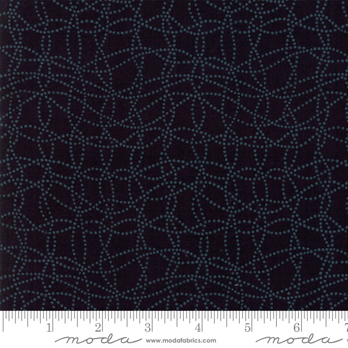  Moda Muslin Mates - Wavy Lines in Midnight - 9983-14