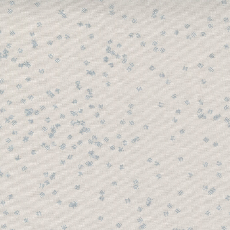 Modern Background Even More Paper Quit Fabric - Crosshatch in Fog Gray - 1767 19