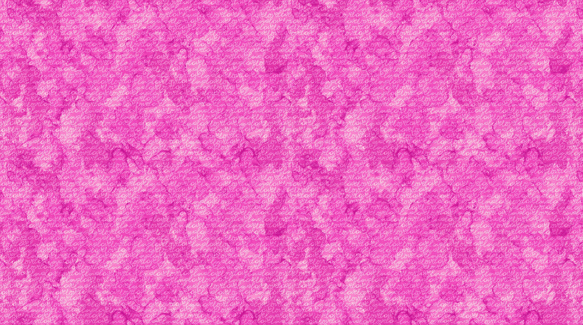 Modern Love Quilt Fabric - Love Directional in Pink - DP24447-21