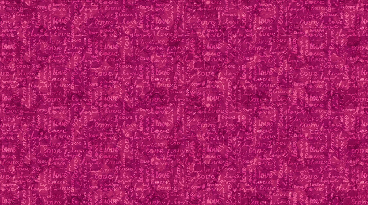 Modern Love Quilt Fabric - Love Multi Directional in Red - DP24446-24