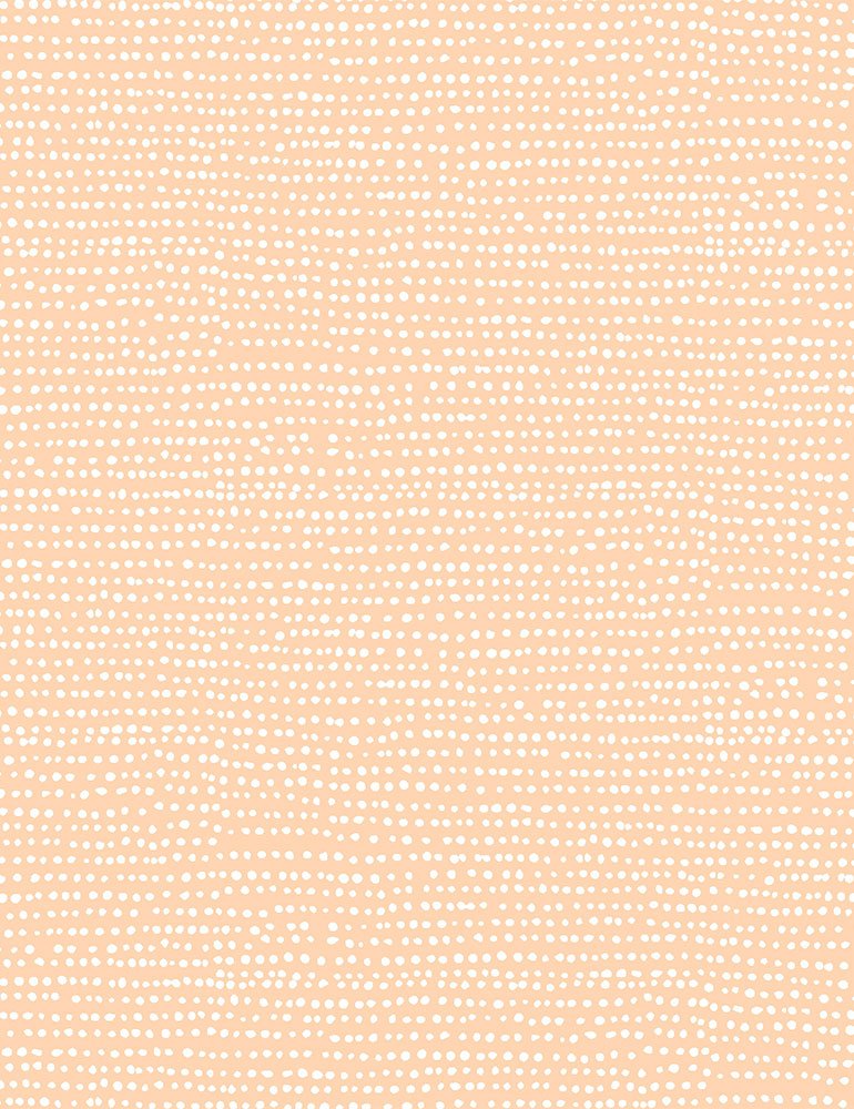 Moonscape Quilt Fabric - Dotted Stripe in Bellini (Peach) - STELLA-1150 BELLINI