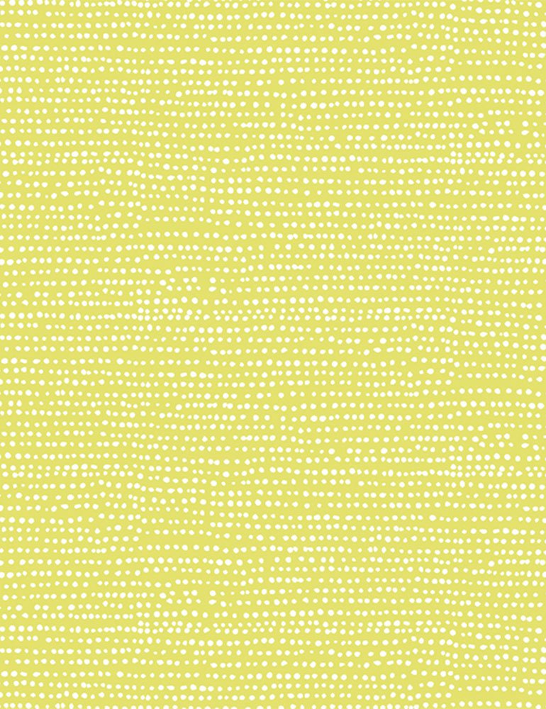 Moonscape Quilt Fabric - Dotted Stripe in Endive Yellow Green - STELLA-1150 ENDIVE
