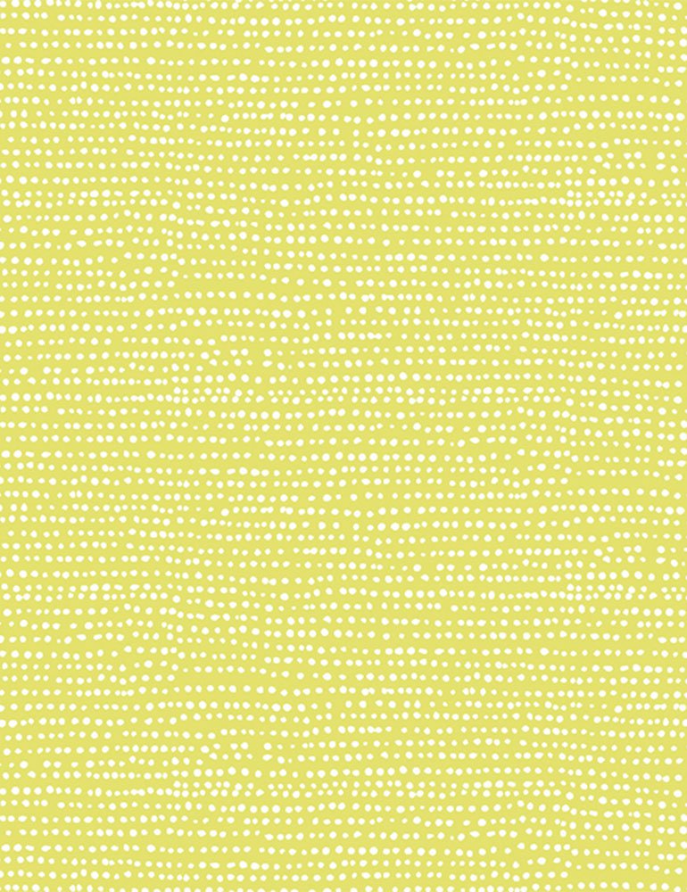 Moonscape Quilt Fabric - Dotted Stripe in Endive Yellow Green - STELLA-1150 ENDIVE