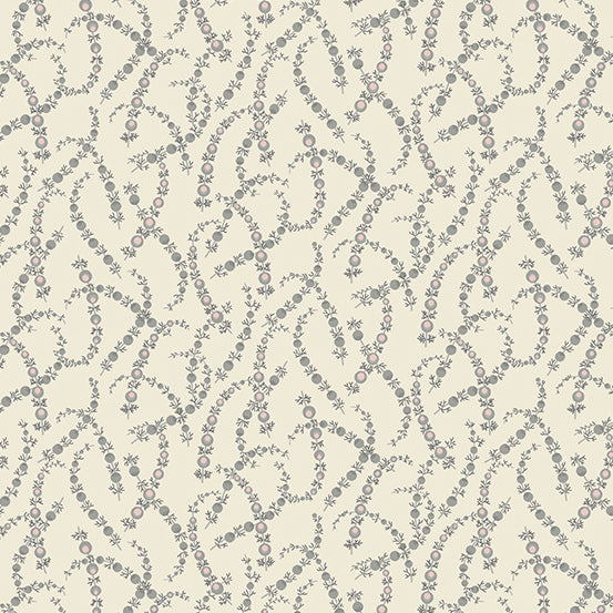Moonstone Quilt Fabric - Juniper Branches in Parchment Cream - A-9179-C