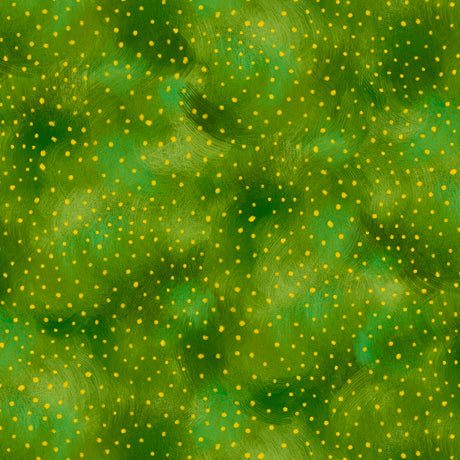 Mosaic Turtles Quilt Fabric - Dots in Green - 1649-29091-G