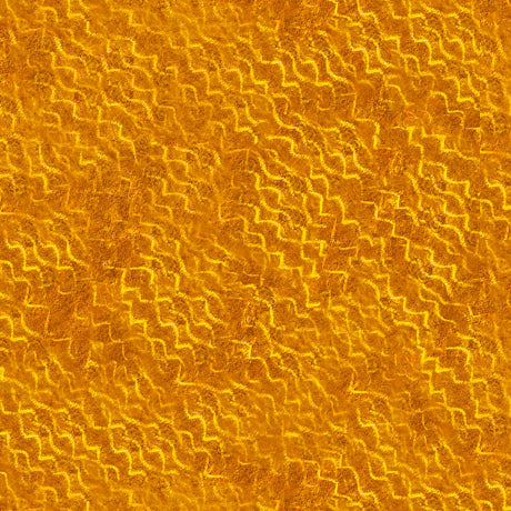 Mosaic Turtles Quilt Fabric - Squiggles in Gold - 1649-29090-S