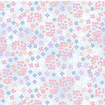 My Heart Flutters Quilt Fabric - Tiny Petals in Pastel Multi - DDC9982-PAST-D