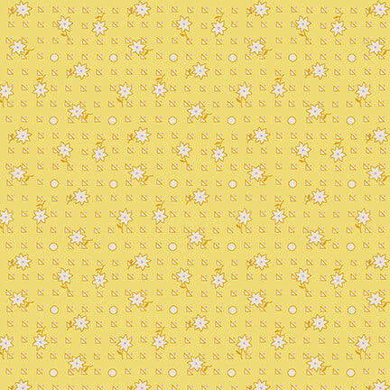 Nana Mae 6 Quilt Fabric - Geometric in Yellow - 368-44