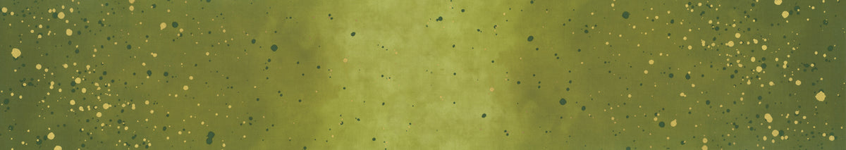 Ombre Galaxy Metallic Quilt Fabric - Avocado Green - 10873 52M