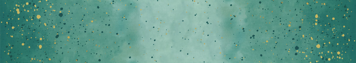 Ombre Galaxy Metallic Quilt Fabric - Lagoon Aqua - 10873 207M