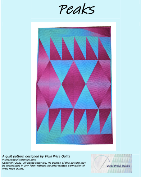 Digital Download: Peaks Quilt Pattern by Vicki Price - VP-PEAK-DD