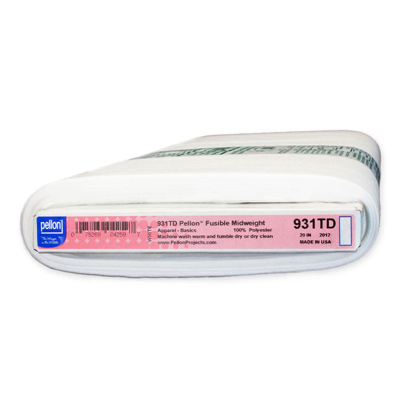 Pellon Fusible Interfacing, Mid to Heavyweight, 20" wide - 931TD