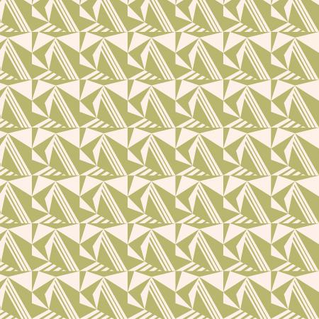 Penny Cress Garden Quilt Fabric -  Caraway in Sun Valley Green/Off White - MC304-SV1