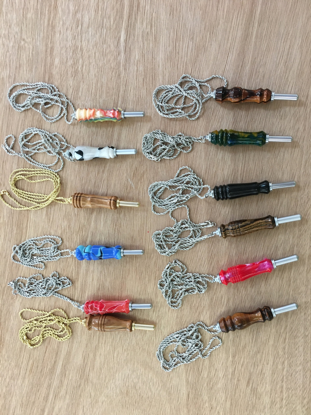 Hand Turned Seam Rippers with Chains