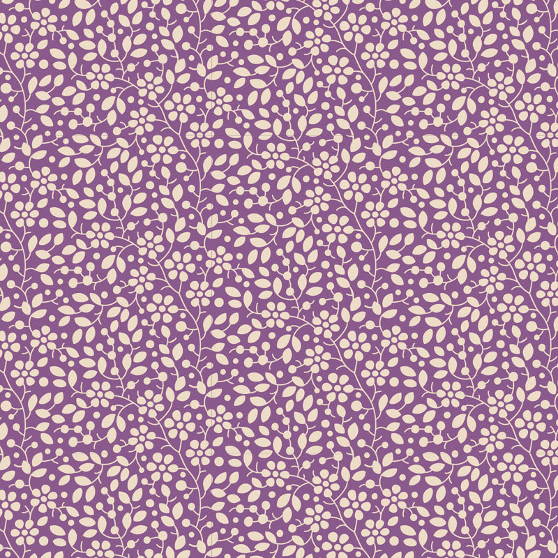 Pie in the Sky Quilt Fabric by Tilda - Cloudpie Blender in Grape - 110067