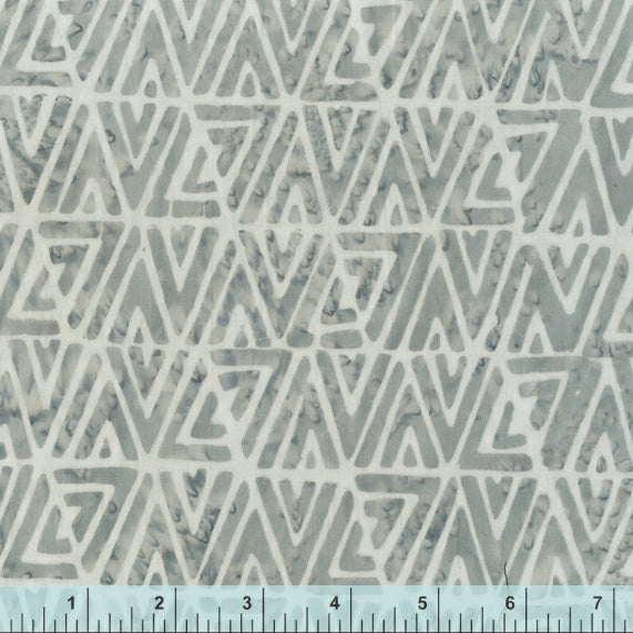 Pura Vida Batik Quilt Fabric - Catamaran in Storm Gray - 9092Q-2