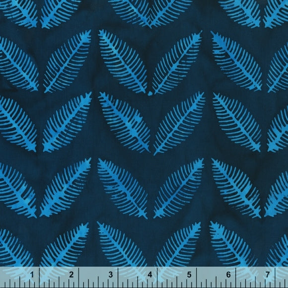 Pura Vida Batik Quilt Fabric - Paradise in Indigo Blue - 9087Q-1