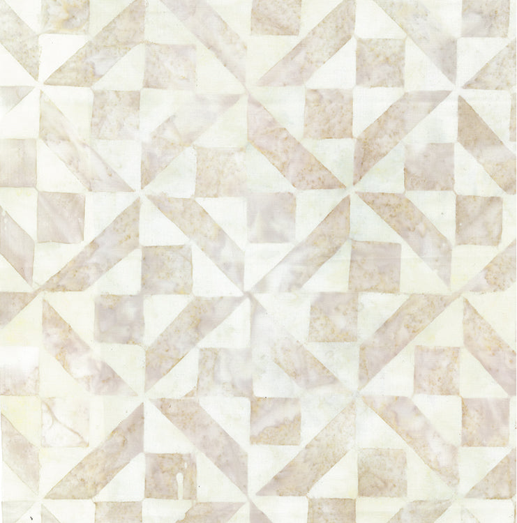 Quilt Inspired Backgrounds Batik Quilt Fabric - Exploding Star in Oatmeal - 80910-30