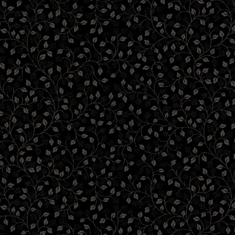 Quilting Illusions - Leaf Vine in Black - 1649-21520-J