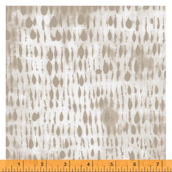 Random Thoughts Quilt Fabric - Rain in Misty Tan/Ivory - 52839-6