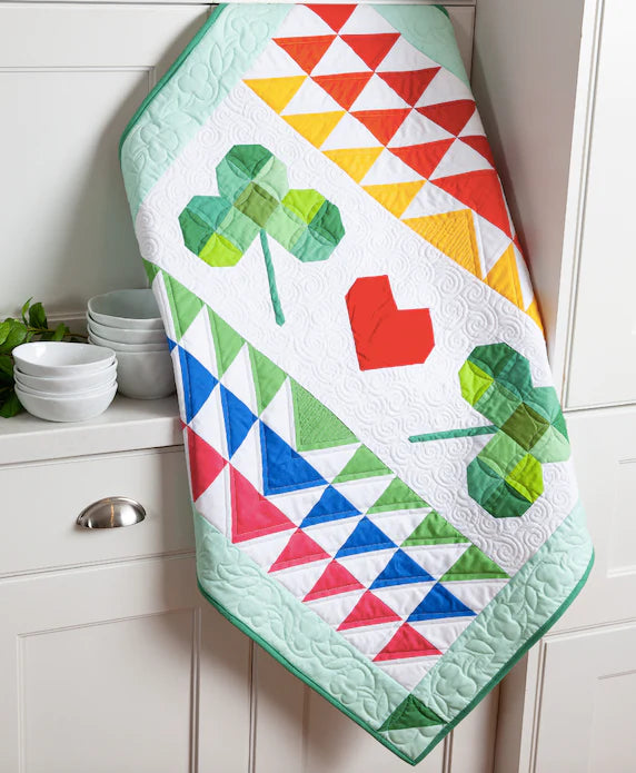 Riley Blake Table Topper Kit of the Month - March Shamrock Love by Beverly McCullough of Flamingo Toes