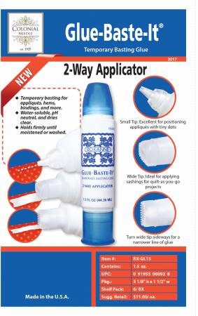 Roxanne Glue Baste-It 2-Way Applicator, 1.5 oz - RX-GL15