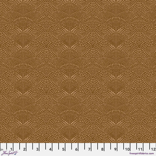 Scalloped Hills Quilt Fabric - Scalloped Hills in Coffee Brown - PWCD080.XCOFFEE