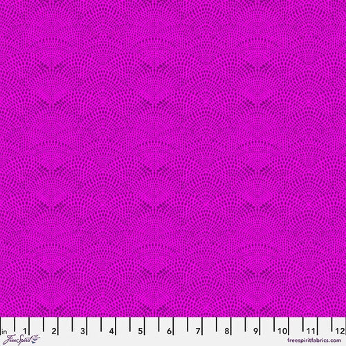 Scalloped Hills Quilt Fabric - Scalloped Hills in Orchid Pink - PWCD080.XORCHID