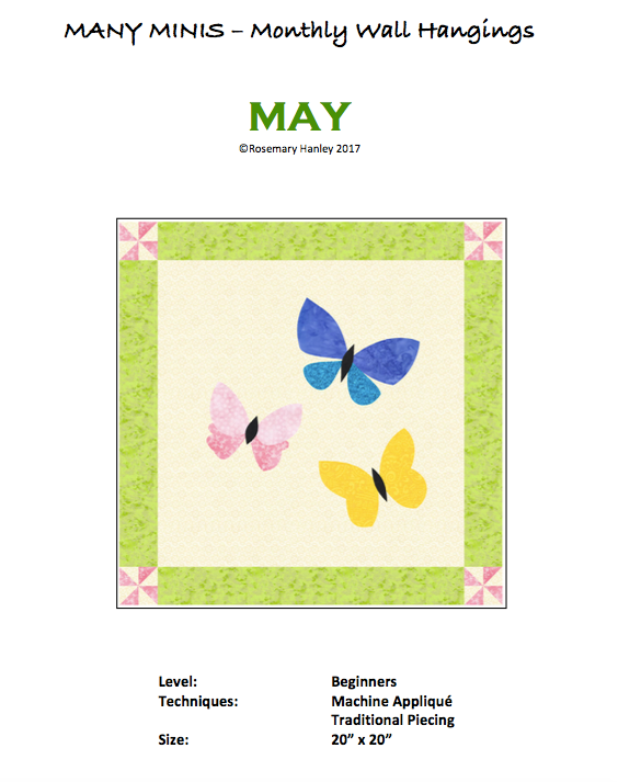 Many Minis Monthly Wall Hanging - Beginner May - RH-BMAY