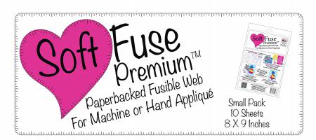 Soft Fuse Premium Fusible Web - Ten 8"x9" sheets - SF001