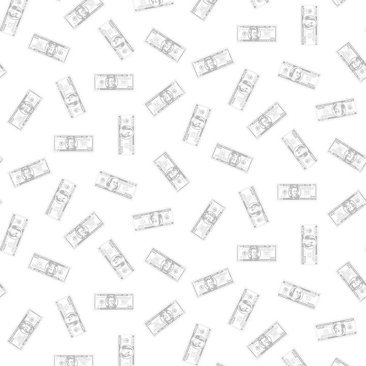 Spaced Out Quilt Fabric - Money in Light Gray - 6266-09