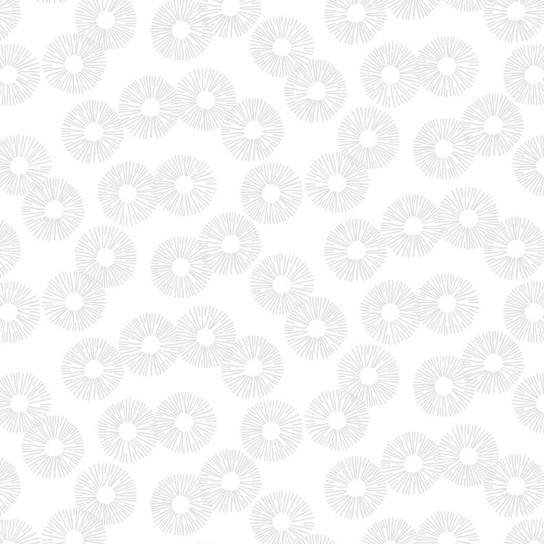 Spaced Out Quilt Fabric - Patchwork Circles in Light Gray - 6249-09