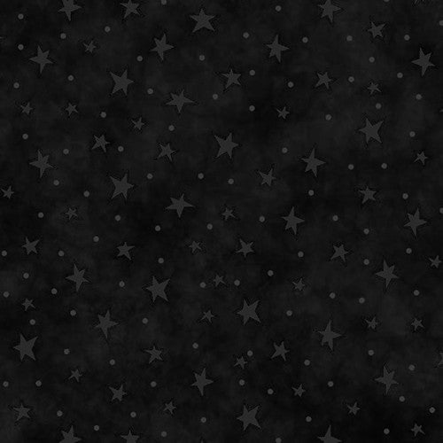 Starry Basics Quilt Fabric - Black - 8294-99